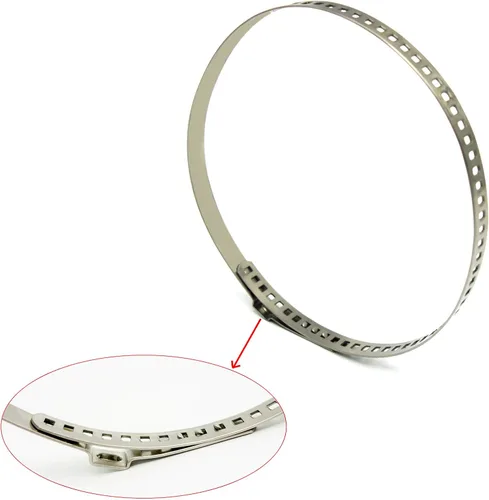 Vista 6 de Kit de abrazaderas de arranque de eje CV universal ajustable de acero inoxidable, abrazadera de bota CV 30 piezas