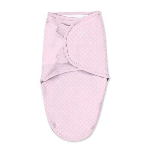 Vista 3 de SwaddleMe Manta original – Talla S, 0-3 meses, paquete de 2 (ballena de lunares rosas)