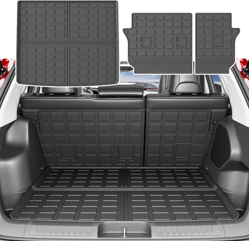 Alfombrilla de maletero con respaldo Compatible con forros de carga Jeep Cherokee 2019-2023 de TPE, protector de asiento trasero de repuesto para