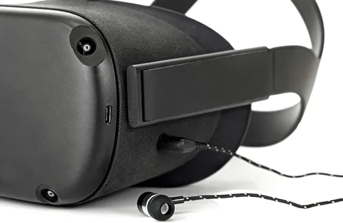 Vista 2 de Kaizen Spirit VR Headphones Compatible with Oculus Quest Designed as Oculus Quest Headphones, Oculus Quest Earbuds Oculus Quest Accessories