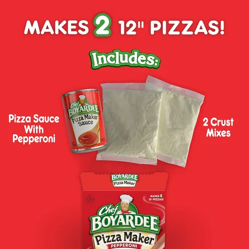 Vista 5 de Chef Boyardee Pepperoni Pizza Maker, 31.85 onzas, paquete de 6