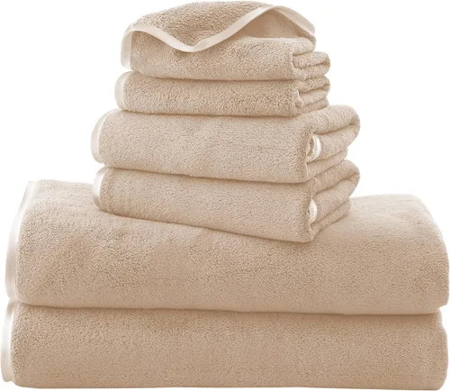 Vista 44 de TENSTARS Juego de 12 paños de alta calidad, secado rápido, terciopelo coral de microfibra suave, altamente absorbente, uso multiusos como baño, spa
