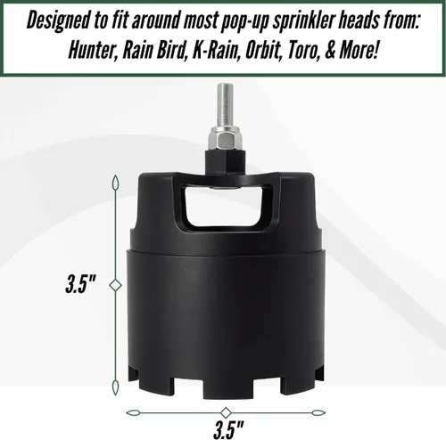 Vista 3 de Cortador de césped con cabezal de aspersor de 3.5 pulgadas - Accesorio de taladro inalámbrico para un fácil mantenimiento del césped Recorta