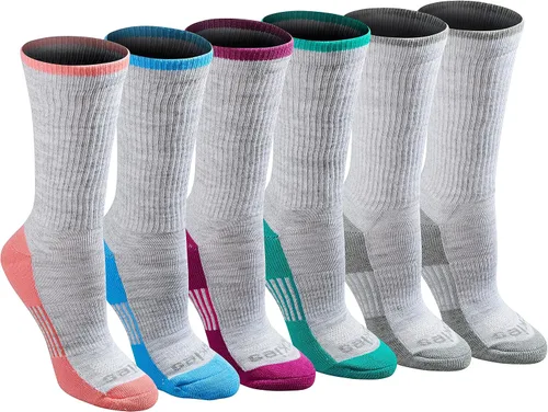 Vista 11 de Dickies Women's Dri-Tech Fashion Moisture Control Crew Socks (6, 12 Pairs)