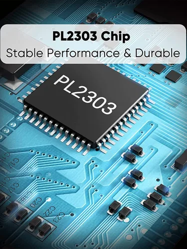 Vista 5 de CableCreation Cable USB a serie RS232 de 3.3 pies con chip PL2303 Prolific, adaptador DB9 para Windows 11,10, 8,1, 8,7, Linux, Mac OS, 1M/negro