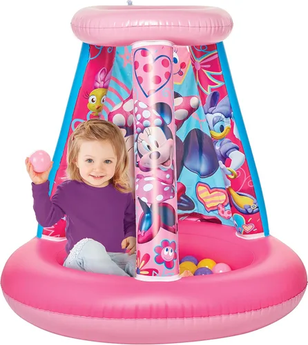 Minnie Mouse Kids Ball Pit, 1 inflable y 15 bolas blandas flexibles