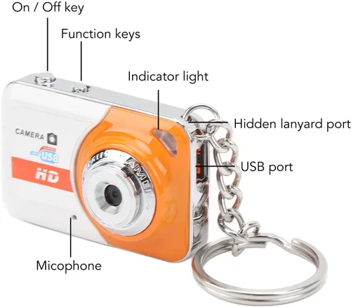 Vista 7 de Pomya Mini cámara DV, grabadora de cámara de video pequeña, detección de movimiento, soporte de memoria 32G, mini cámara USB, grabadora de video