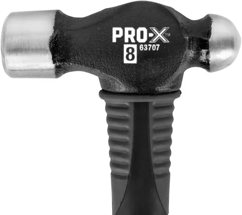 Vista 7 de Titan Pro-X 63707 - Martillo de bola de 8 onzas, mango de fibra de vidrio absorbente de golpes de 11 pulgadas con agarre de goma texturizada
