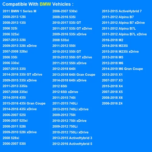 Vista 6 de Juego de juntas de colector de admisión, repuesto 037-6192, 11617547242 compatible con BMW N52 N54 E60 E70 E90 E92-128i 135i 325xi 328i 328xi 330i
