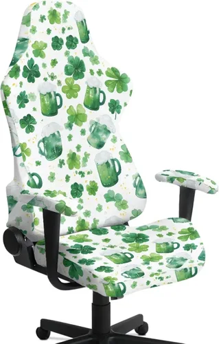 Vista 18 de Suobstales Aztec Leopard American Tribal Pattern Gaming Chair Cover Stretch Slipcover with Armrest Covers, Washable Elastic Protector Universal