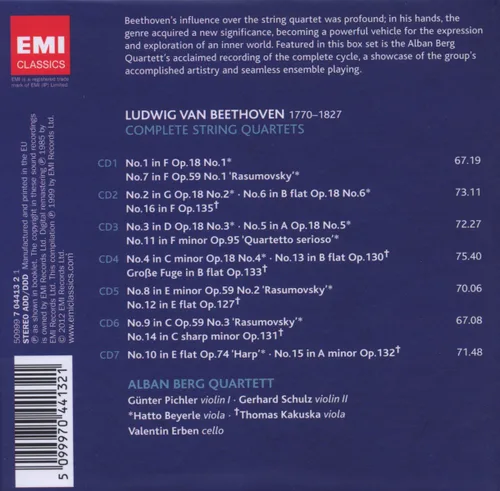 Vista 2 de Complete String Quartets