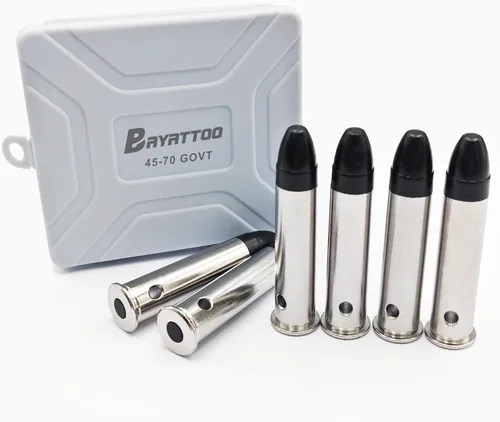 Vista 6 de Bayattoo Rondas de práctica de seguridad de acero, municiones inertes para entrenador de acción, tapa de entrenamiento de disparo seco