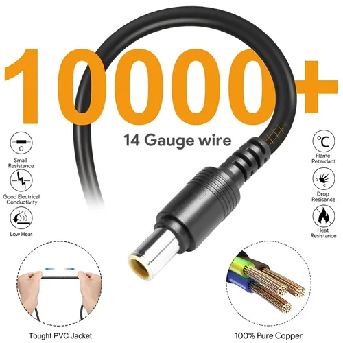 Vista 7 de Combiner 0.315 in 3.3ft 14AWG DC 0.315 in macho a hembra 2X Combiner Cable Y Splitter Solar Paralelo Cable adaptador para Jackery/Goal