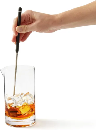Vista 5 de Rabbit Cuchara giratoria de cóctel con mango giratorio, mezcla cócteles artesanales con precisión, utensilios de bar esenciales para remover bebidas
