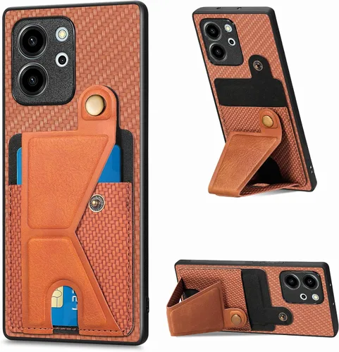 Vista 226 de Funda para Oppo K10x / OnePlus Nord CE 2 Lite 5G Funda para Realme 9 5G / 9 Pro / Q5 / V25 Funda de piel sintética con ranuras para tarjetas