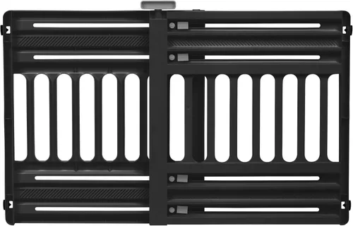 IRIS USA Puerta para perros de 24"-39", barrera ajustable para mascotas para interiores, puerta para cachorros, perros pequeños, gatos, fácil de
