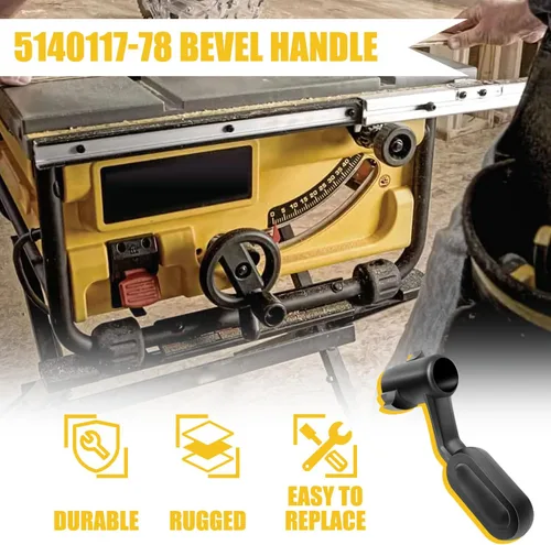Vista 7 de HASMX 5140117-78 - Mango biselado de sierra de mesa de repuesto para Dewalt DW745, DWE7480, números de pieza 5140117-78, 5140032-55, 514011778