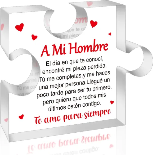 Vista 19 de Yopyame Regalos de Cumpleaños para Mamá en Español - Regalos para Mamá Placa Decorativa de Rompecabezas de Acrílico Recuerdo Pesos de Papel Regalos