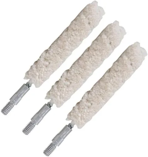 Vista 9 de Tipton Mopa de Ánima Paquete de 3 con Roscas 8-32, Construcción de Algodón para Aplicar Aceite de Arma, Solvente, Limpieza de Ánima, Mantenimiento
