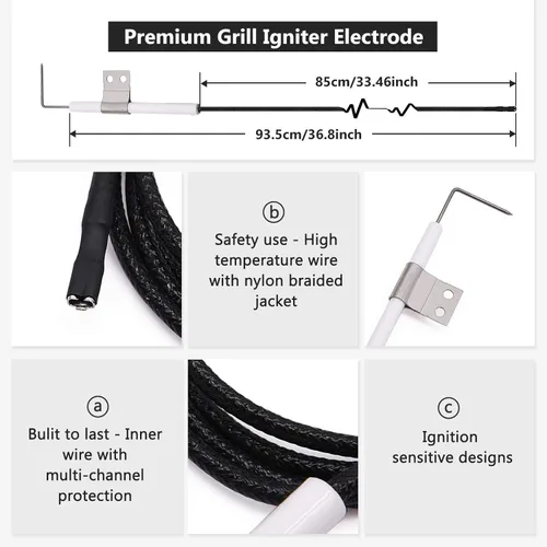 Vista 25 de Criditpid Grill Replacement Parts for Nexgrill 720-0925S, 720-0864, 720-0864M Models. Grill Heat Plates, Burner Tubes and Grill Ignitors for BBQ PRO