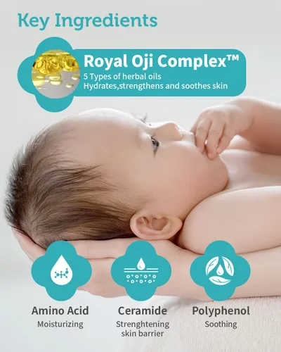 Vista 4 de GOONGBE Pri-mmune Shampoo & Bath - Jabón coreano para bebés - Limpiador hipoalergénico de pies a cabeza - Fórmula sin parabenos para cabello y piel