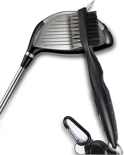 Vista 7 de Toallas de Golf, Toalla de Golf de Microfibra con Patrón Waffle Tri-fold - Kit de Herramientas de Cepillo con Limpiador de Ranuras del Club, con 2