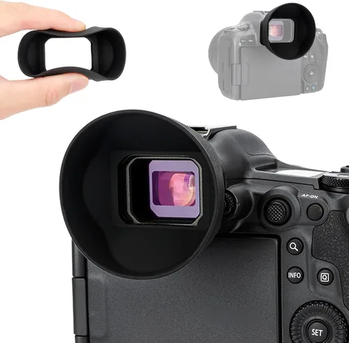Vista 13 de Ocular extendido EOS R1 Eyecup Eyecup, visor de cámara de silicona suave, protector de cubierta de sombra de ojos diseñado especialmente para Canon