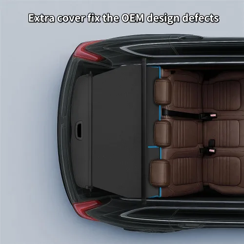 Vista 2 de Vesul, cubierta retráctil para carga compatible con CR-V CRV LX 2017-2022, cubierta de tonelería con protección de privacidad para equipaje