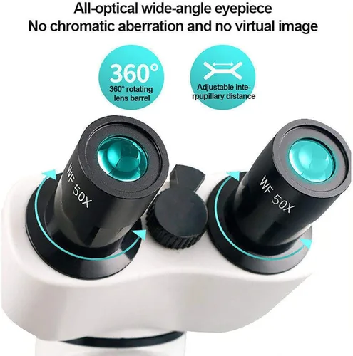 Vista 7 de Microscopios compuestos 6000X /10000 X /15000X / 20000X, microscopio biológico binocular, con soporte para teléfono móvil, se puede conectar a una