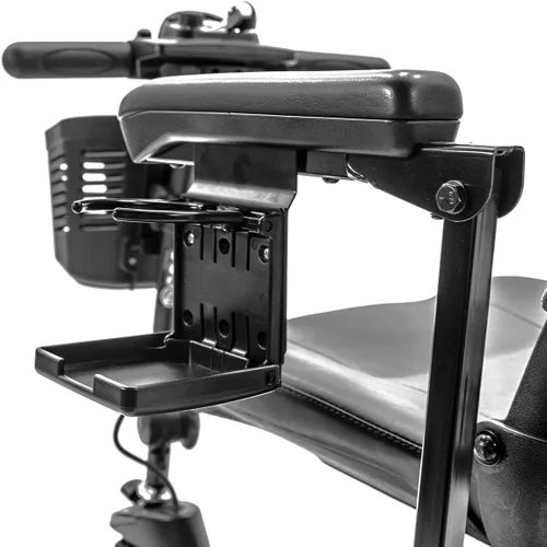 Vista 4 de Pride Mobility Portavasos plegable Go-Go Scooter C-Style Moldeado Asiento Apoyabrazos Negro