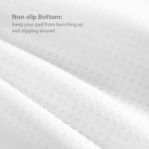 Vista 3 de Protector de colchón impermeable de 34 x 52 pulgadas, protector de colchón antideslizante y lavable, 4 capas de incontinencia para ancianos, niños