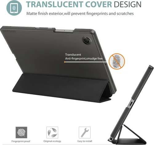 Vista 4 de ProCase Funda inteligente para Galaxy Tab A8 10.5, carcasa trasera dura delgada Funda protectora inteligente para Galaxy Tab A8 10.5 pulgadas 2022