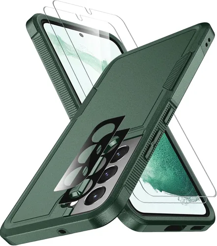 Vista 55 de SPIDERCASE Funda para Samsung Galaxy S22, [protección contra caídas de grado militar de 10 pies], paquete de 2