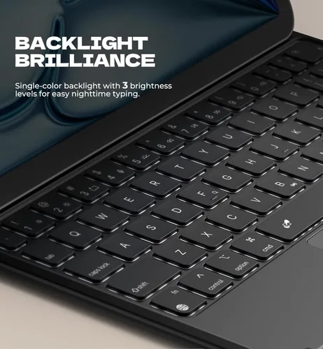 Vista 6 de Dexnor Funda de teclado para iPad Air de 11 pulgadas (M3 2025/M2 2024) y iPad Pro 11 (4ª/3ª/2ª/2ª/1ª generación) y iPad Air 5ª/4ª
