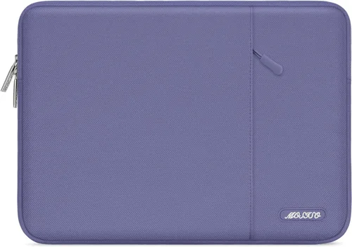 Vista 50 de MOSISO Funda vertical de poliéster con bolsillo para laptop de 15 pulgadas, para computadora MacBook Air 15 M4 A3241, M3 A3114 y M2 A2941 de 2025