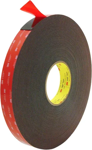 Vista 2 de 3M 5952 VHB - Cinta adhesiva: 1/2 pulgada. x 15 pies. (Negro)