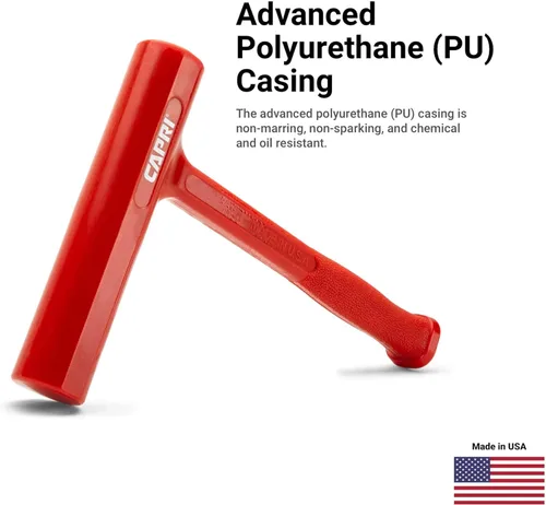 Vista 4 de Capri Tools Martillo de soplado muerto delgado de 8 oz