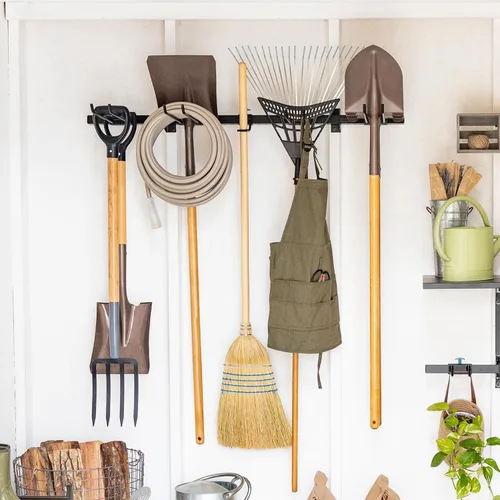Vista 8 de StoreYourBoard Estante de almacenamiento de herramientas – organizador de herramientas de garaje resistente, soporte de pared para herramientas