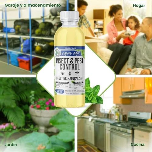 Vista 7 de Mighty Mint Concentrado repelente de insectos de aceite de menta – Control natural de insectos en interiores y exteriores para arañas, hormigas