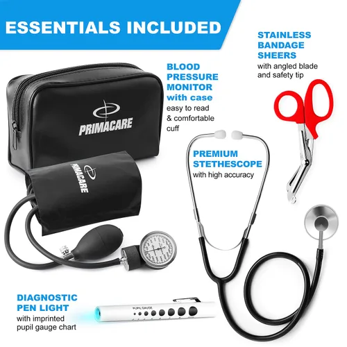 Vista 7 de Primacare Bolsa de Trauma Reflectante Completamente Surtida - 17" x 9" x 7" Kit de Suministros Médicos de Emergencia de Primeros Auxilios