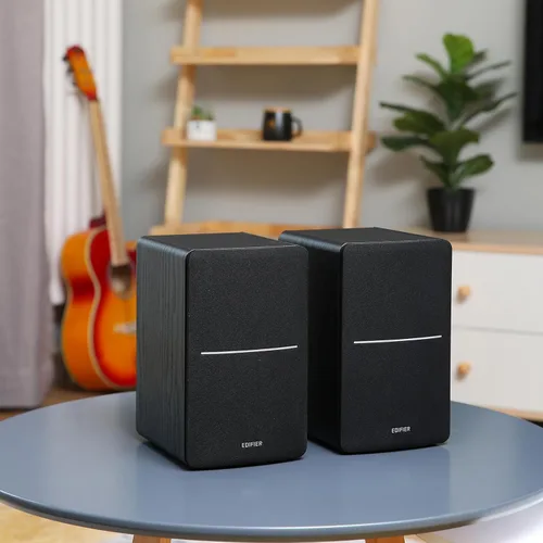 Vista 6 de Edifier R1280DBs - Altavoces para estantería Bluetooth activos, entrada óptica, altavoz de monitor de estudio inalámbrico 2.0, 42W RMS con salida