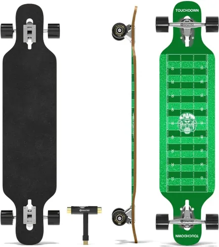 Vista 3 de Skatro Drop Through Longboard Skateboard Freeride - Incluye T-Tool galaxy 1
