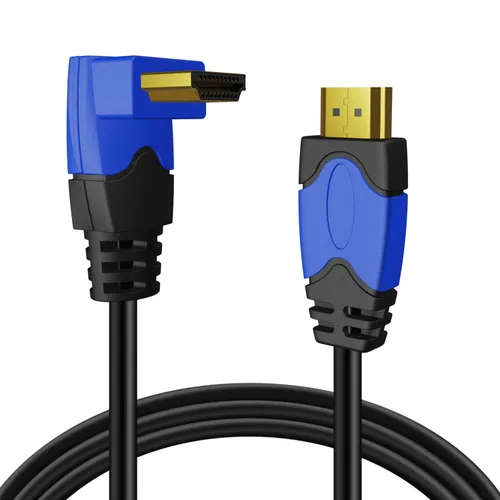 Vista 9 de TNP - Cable HDMI 4K en ángulo recto de 270 grados (3 pies), cable HDMI de alta velocidad de 18 GBPs 4K 60Hz HDR 2K 2160p 1080p 1440p 3D ARC/eARC