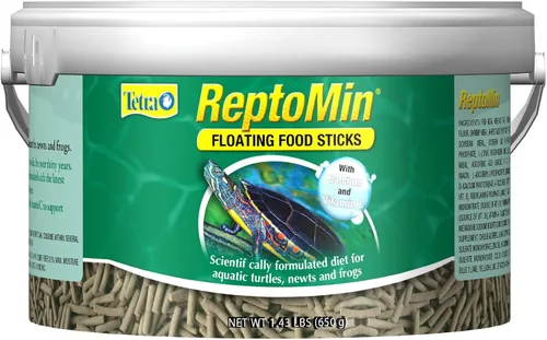 Vista 15 de Tetra ReptoMin Palitos de Comida Flotantes, Alimento para Tortugas Acuáticas, Tritones y Ranas, 1.94 oz
