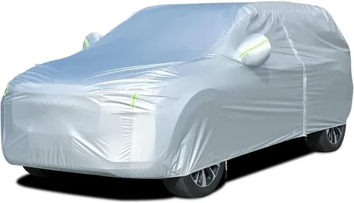 Vista 53 de Tecoom Funda impermeable para todo tipo de clima, resistente al viento, protector de granizo con forro polar y puerta con cremallera, protección