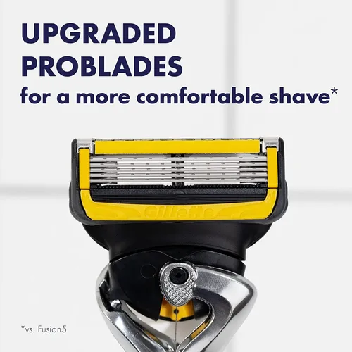 Vista 3 de Gillette ProGlide Shield Premium Edition - Maquinillas de afeitar para hombres, 1 maquinilla de afeitar Gillette y 8 repuestos de cuchillas