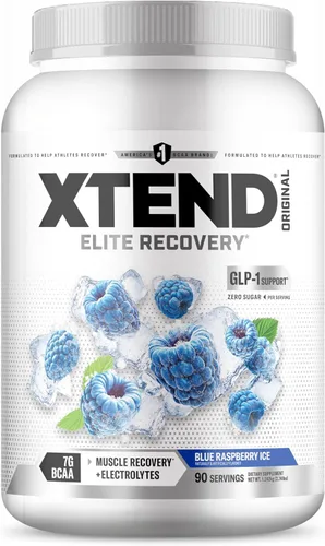 Vista 20 de Xtend Polvo Original BCAA 7 g de BCAA y 2.5 g de L-Glutamina, Bebida de Recuperación Muscular Post Entrenamiento Sin Azúcar con Aminoácidos