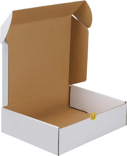 Vista 23 de HORLIMER - Cajas de envío de 4 x 3 x 2 pulgadas, conjunto de 50, caja de cartón corrugado marrón para envíos por correo de documentación