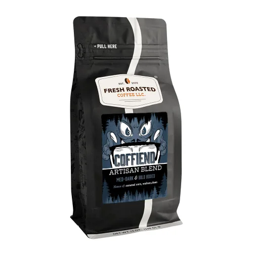 Vista 39 de Fresh Roasted Coffee, Caballero Negro Orgánico USDA Orgánico, Kosher Tostado oscuro 2 lb (32 oz) Molido