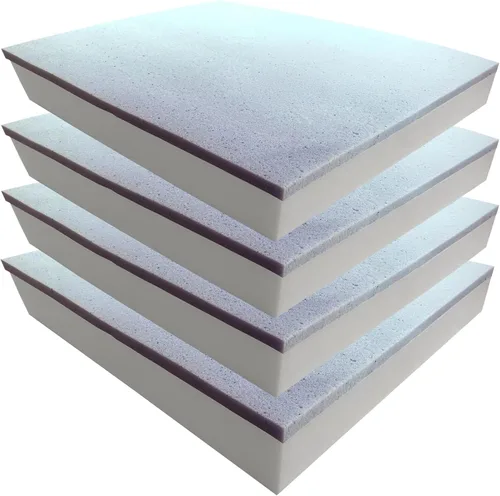 Vista 6 de Foamma Espuma viscoelástica de gel de 4 x 24 x 24 pulgadas con base de alta densidad, alivio de presión de enfriamiento, relleno de cojín para sofás